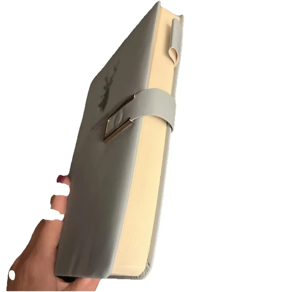 360 Page Premium Leather Journal/Notebook w/Pen Insert, Blue Open Box No Pen/Mkr
